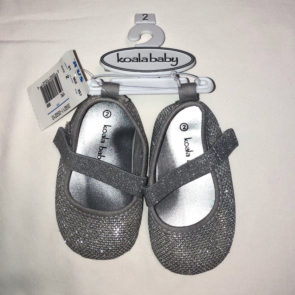 Kola Baby Silver Shoes Size 2